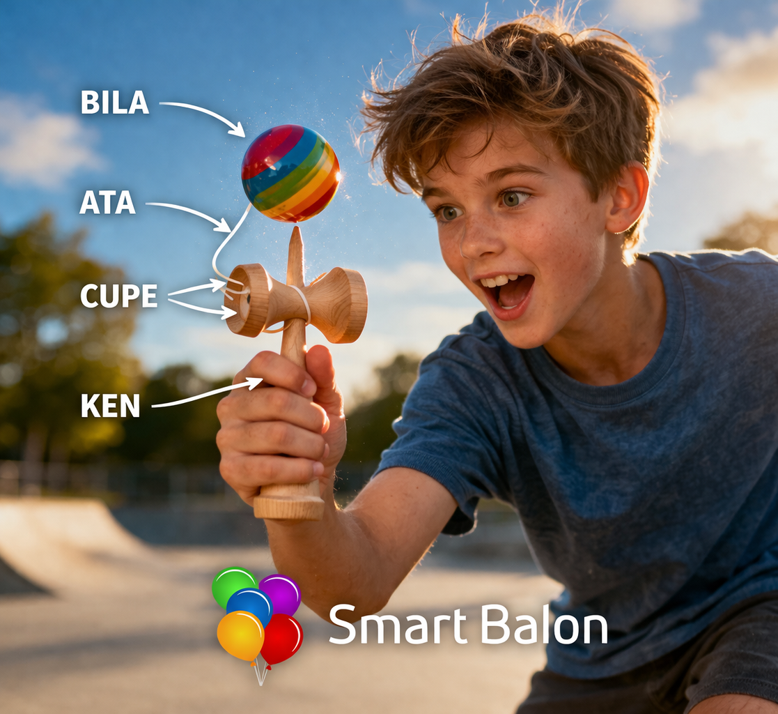 articol smartbalon - baiat care se joaca cu kendama